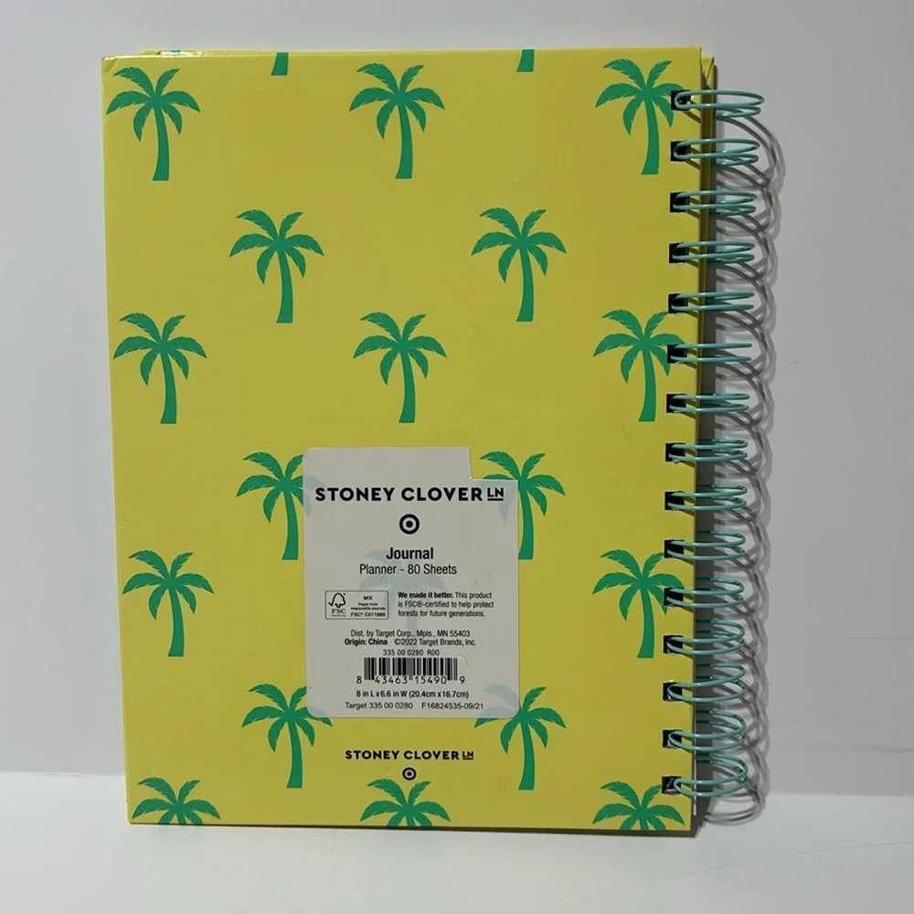Stoney Clover Lane LIMITED EDITION Undated Palm Tree Planner